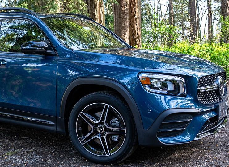 Blue Mercedes Benz