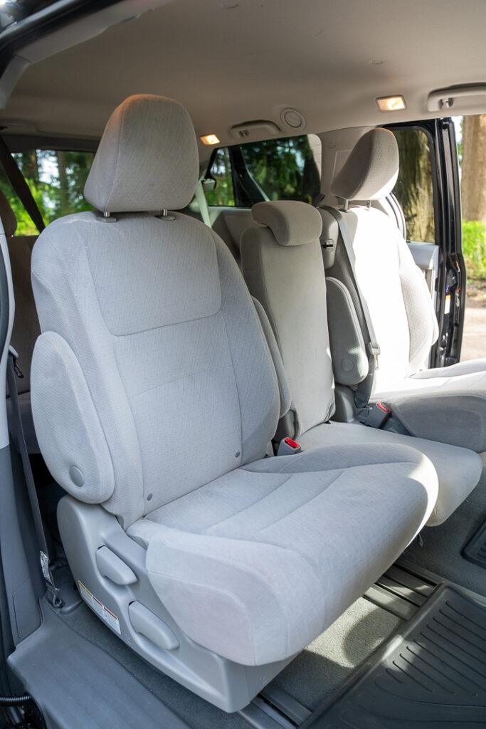 Interior on 2025 Sienna